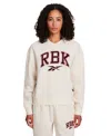 Reebok Women's New Heritage Varsity V-neck Sweatshirt In Neutral