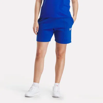 Reebok Women's Pintuck Long Shorts In Blue