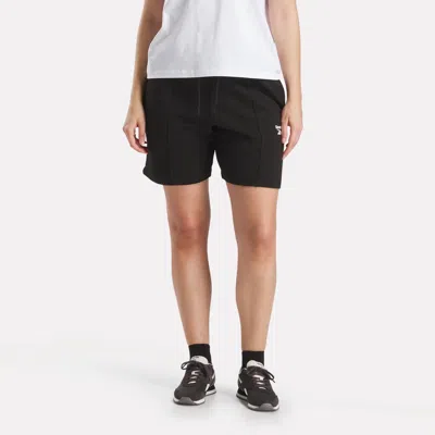 Reebok Women's Pintuck Long Shorts In Black