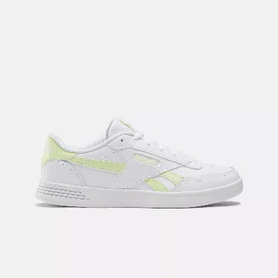 Reebok Women's  Court Advance Shoes In White / Citrus Glow / White