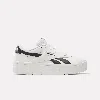Reebok Club C Double Platform Sneaker In White/white/black