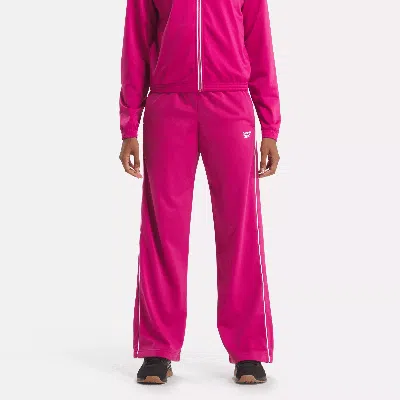 Reebok Women's  Identity Back Vector Tricot Track Pants In Semi Proud Pink
