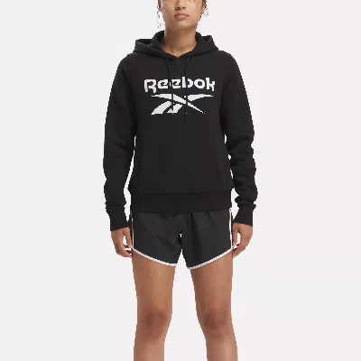 Reebok Women's  Identity Big Logo Fleece Hoodie In Black