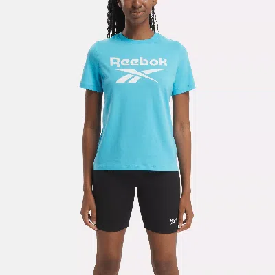 Reebok Women's  Identity Big Logo T-shirt In Bold Cyan