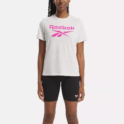 Reebok Women's  Identity Big Logo T-shirt In In Chalk