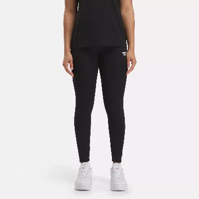 Reebok Women's  Identity Small Logo Cotton Leggings In Black