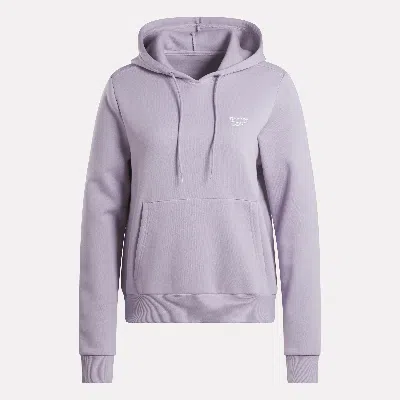 Reebok Women' Identity Small-logo Fleece Hoodie In Dusk Purple