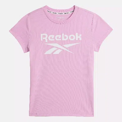 Reebok Women's  Id Big Logo Tee - Kids In In Jasmine Pink