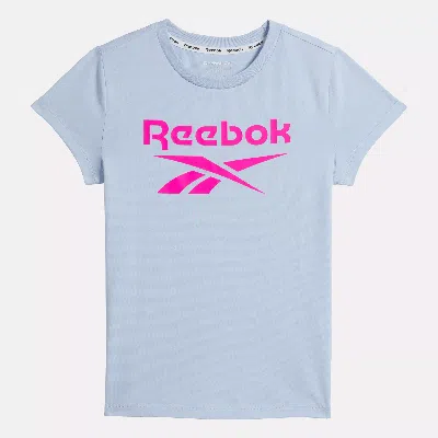 Reebok Women's  Id Big Logo Tee - Kids In In Pale Blue