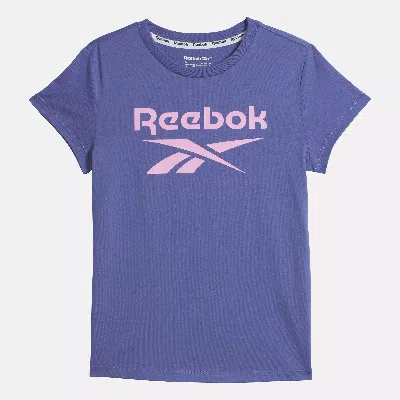 Reebok Women's  Id Big Logo Tee - Kids In In Step Purple