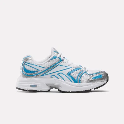 Reebok X Angel Reese Rbk Premier Road Plus Sneakers Silver/alwaysblue/white In Silver/always Blue/white