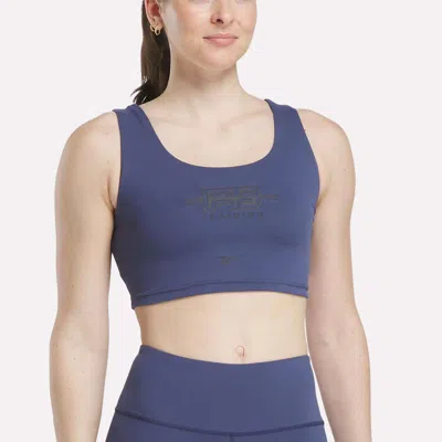 Reebok Women's  X F45 Training Sports Bra In Legacy Blue