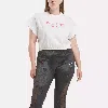 Reebok Women's  X Juicy Couture Graphic T-shirt (plus Size) In Chalk