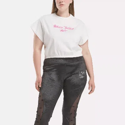 Reebok Women's  X Juicy Couture Graphic T-shirt (plus Size) In Chalk