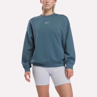 Reebok Women's Relaxed Crewneck Sweatshirt In Blue