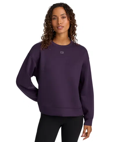 Reebok Women's Relaxed-fit Double Knit Crew Sweatshirt In Multi