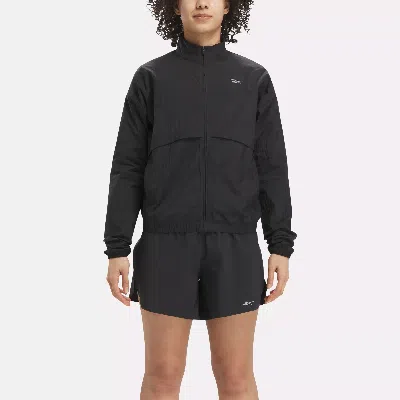 Reebok Women's Running Woven Jacket In Night Black