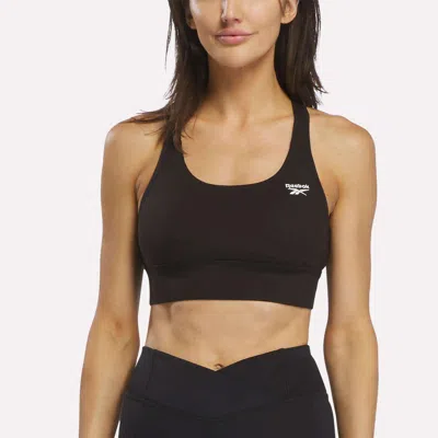 Reebok Women's Rush Medium-impact Sports Bra In Black