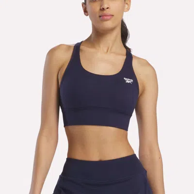 Reebok Women's Rush Medium-impact Sports Bra In Blue