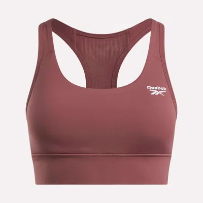 Reebok Women's Rush Medium-impact Sports Bra In Burgundy
