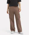 Reebok Women's Small Logo Cargo Pants In Brown