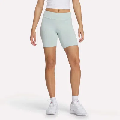Reebok Women's Small Logo Cycle Shorts In Blue