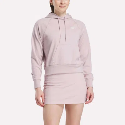 Reebok Women's Small Vector Cropped Hoodie In Purple