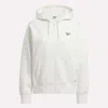 Reebok Women's Small Vector Full Zip Sweatshirt In White
