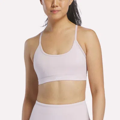 Reebok Women's Strappy Sports Bra In Pink