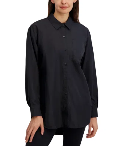 Reebok Women's Studio Style Collar Button-down Shirt