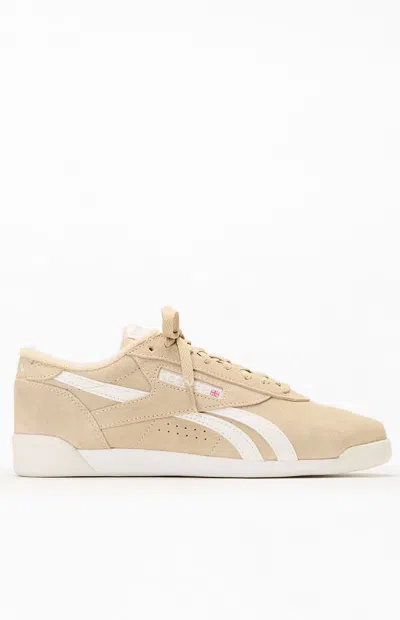Reebok Women's Tan Freestyle Lo Sneakers In Brown