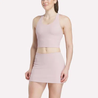 Reebok Women's Time Out Cropped Tank Top In Pink