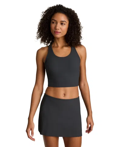Reebok Women's Time Out Cropped Tank Top In Black