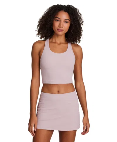 Reebok Women's Time Out Cropped Tank Top In Pink