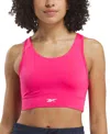 Reebok Id Train High-support Bra In Bold Pink