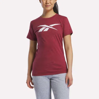 Reebok Women's Vector Graphic T-shirt In Burgundy
