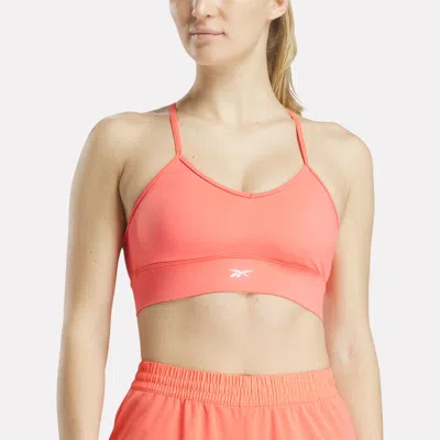 Reebok Women's Workout Ready Sports Bra In Orange