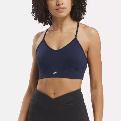 Reebok Women's Workout Ready Sports Bra In Vector Navy
