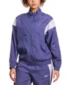Reebok Women's Woven Crinkle Colorblocked Track Jacket