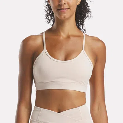 Reebok Women's Yoga Strappy Bra In Neutral