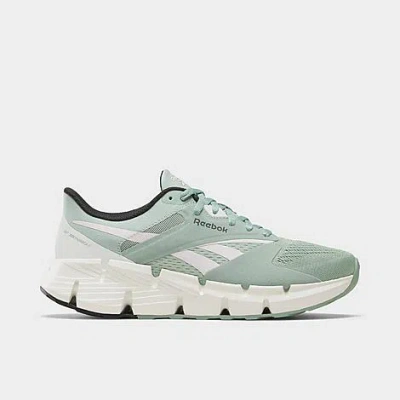 Reebok Women's Zig Dynamica 5 Running Shoes In Hybrid Green/frosted Berry/barely Grey