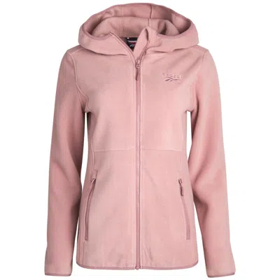 Reebok Womens Fleece Lightweight Fleece Jacket In Multi