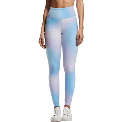 Reebok Womens Ombre Manmade Athletic Tights In Multi