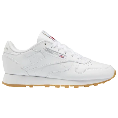 Reebok Kids' Womens   Classic Leather In White/gum