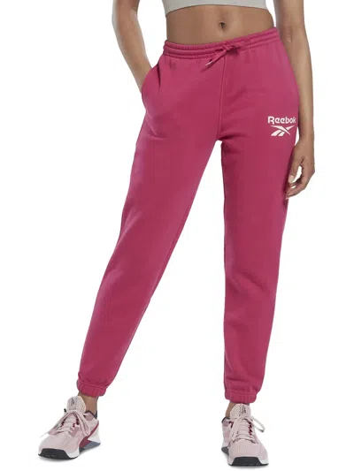 Reebok Womens Sweatpants Activewear Jogger Pants In Pink