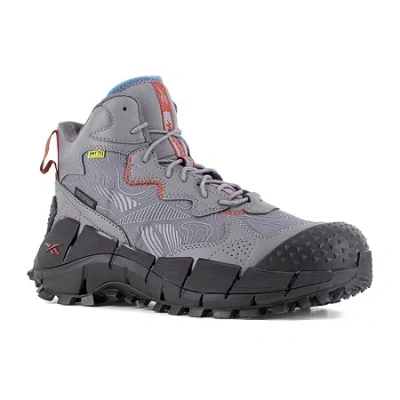 Reebok Work 3021 Mens Round Composite Toe Work Shoes In Gray