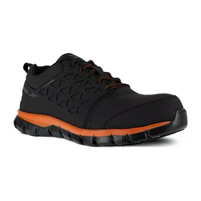 Reebok Work 4050 Mens Moc Closed Toe Work Shoes In Black