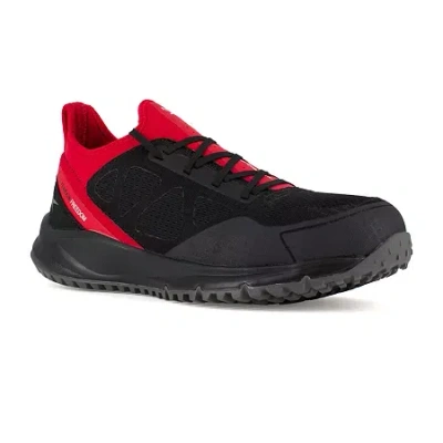 Reebok Work 4093 Mens Round Composite Toe Work Shoes In Black