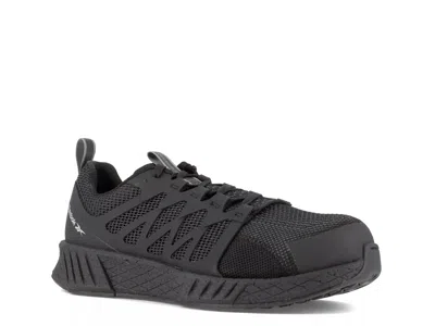 Reebok Work Fusion Flexweave Composite Toe Work Sneaker In Black