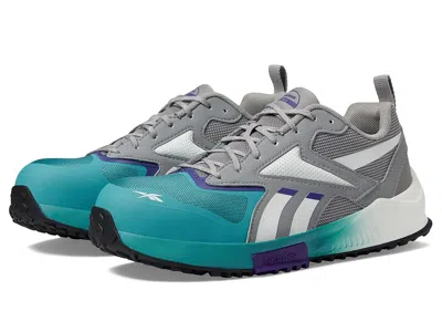 Reebok Work Lavante Trail 2 Work Sd Comp Toe Women's Shoes Grey/teal/blue: 6 D - Wide In Black